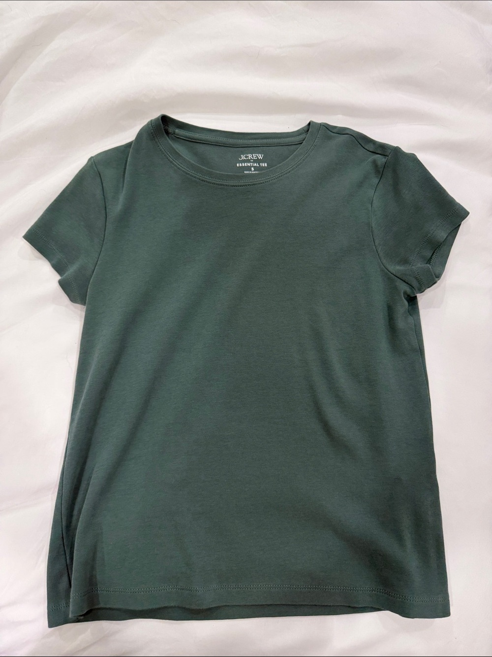 J. Crew factory Dark Green Crewneck Short Sleeve Tee